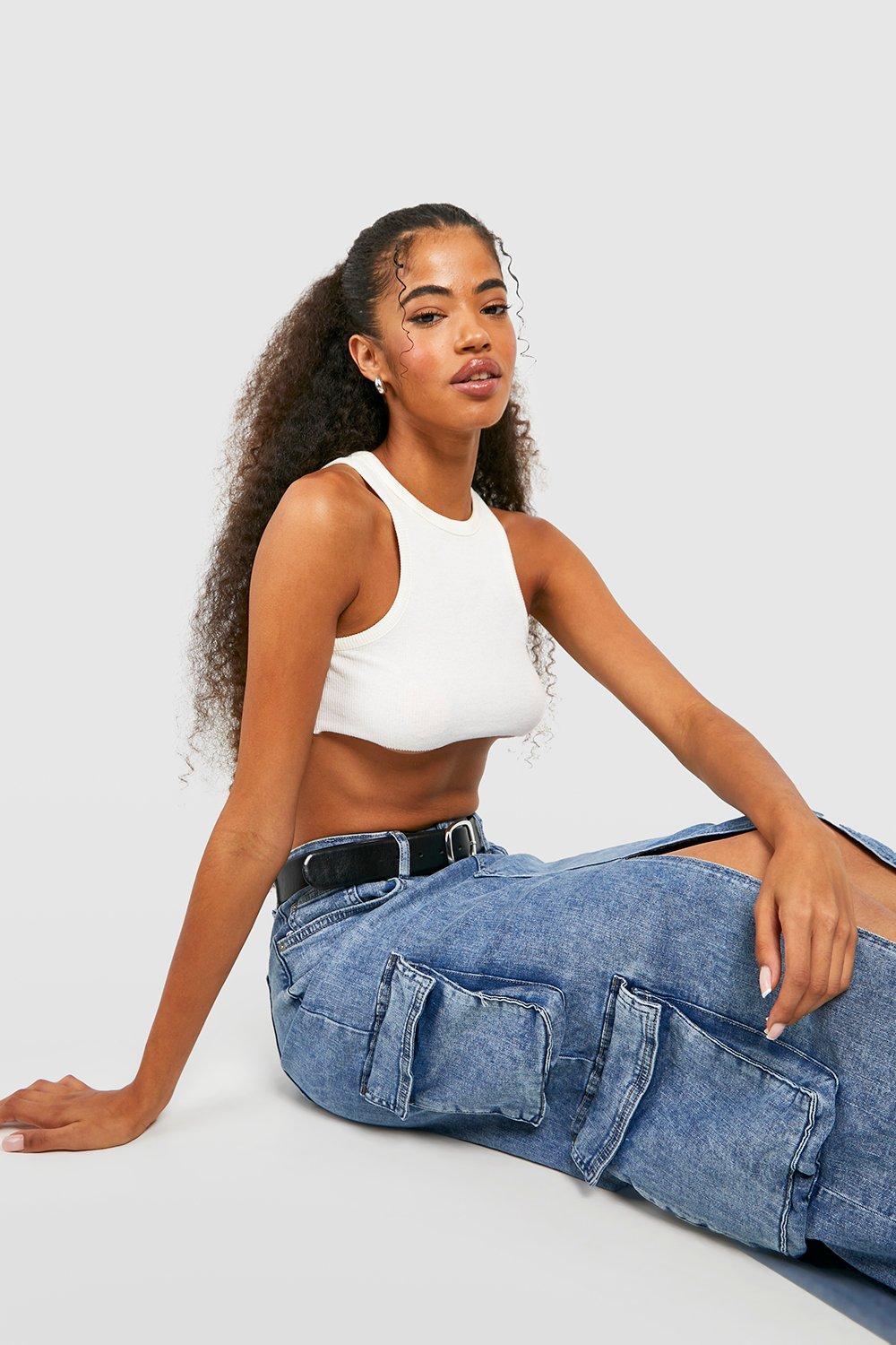 Boohoo split skirt hotsell